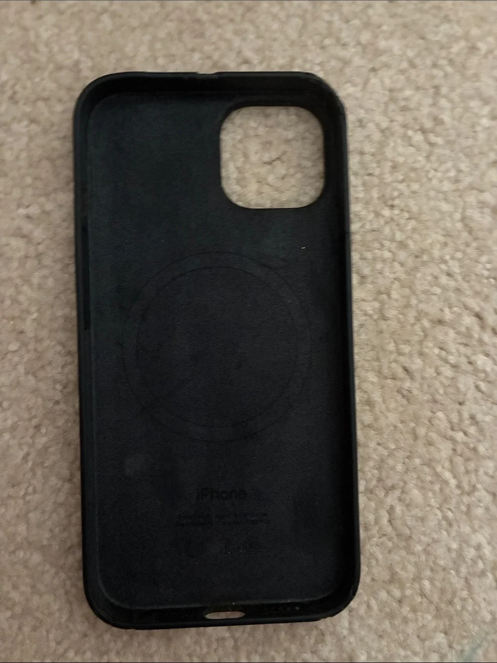 Apple Black Silicone iPhone Case with Subtle Apple Logo